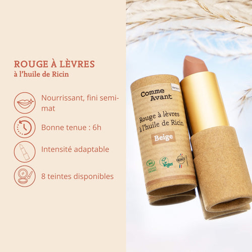 Comme Avant -- Rouge à lèvres à l'huile de ricin (marron)