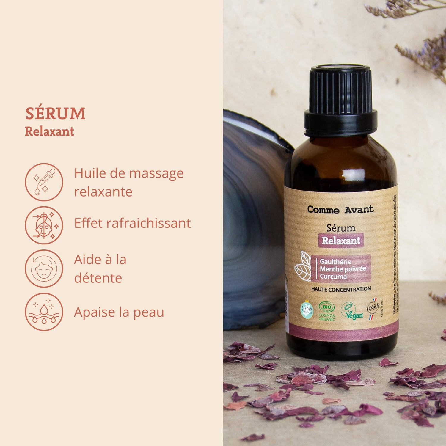 Argument sérum relaxant comme avant