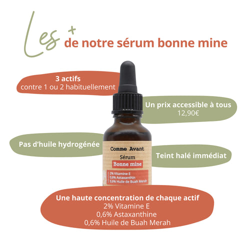 avantages du sérum bonne mine comme avant