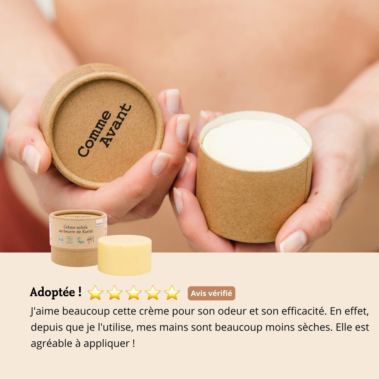 Avis crème karité comme avant
