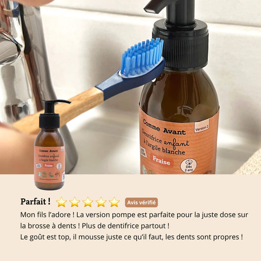 Avis dentifrice fraise comme avant
