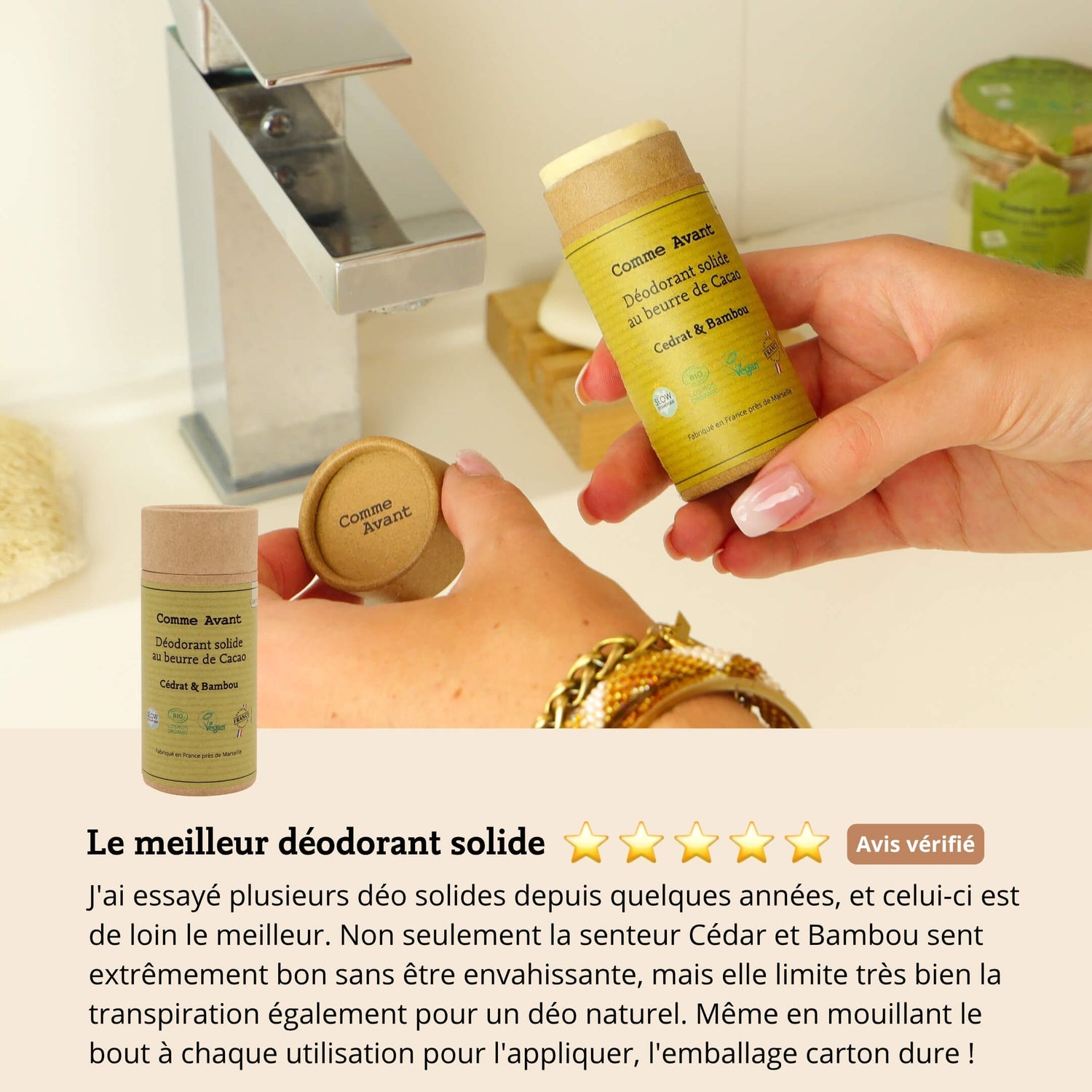 Avis déodorant cédrat et bambou comme avant