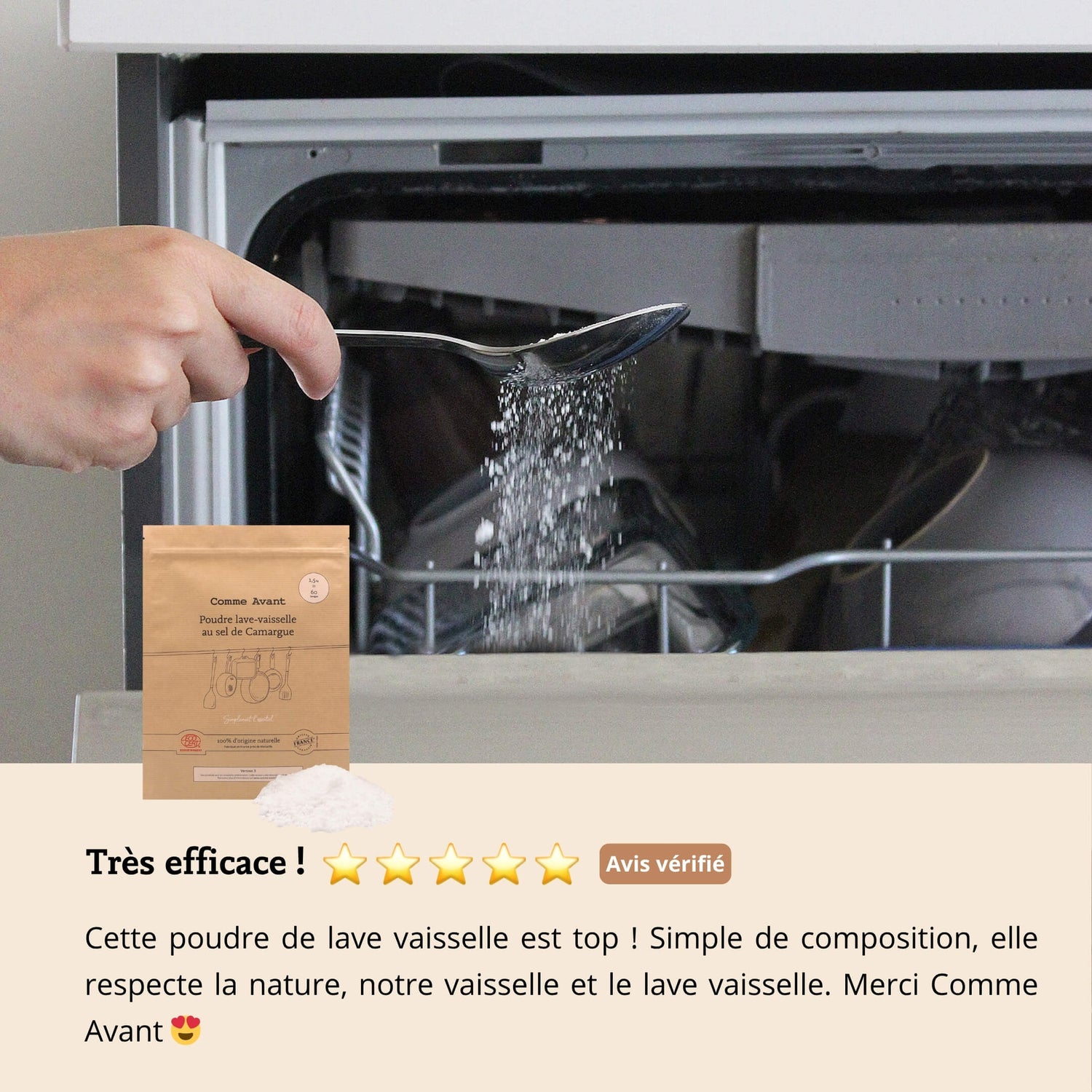 Avis poudre vaisselle comme avant