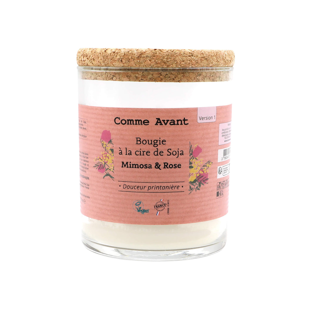 Bougie parfumée à la cire de soja - Version 1