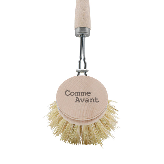 Brosse à vaisselle rechargeable en bois de hêtre