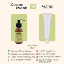 Concurrent dentifrice pomme comme avant