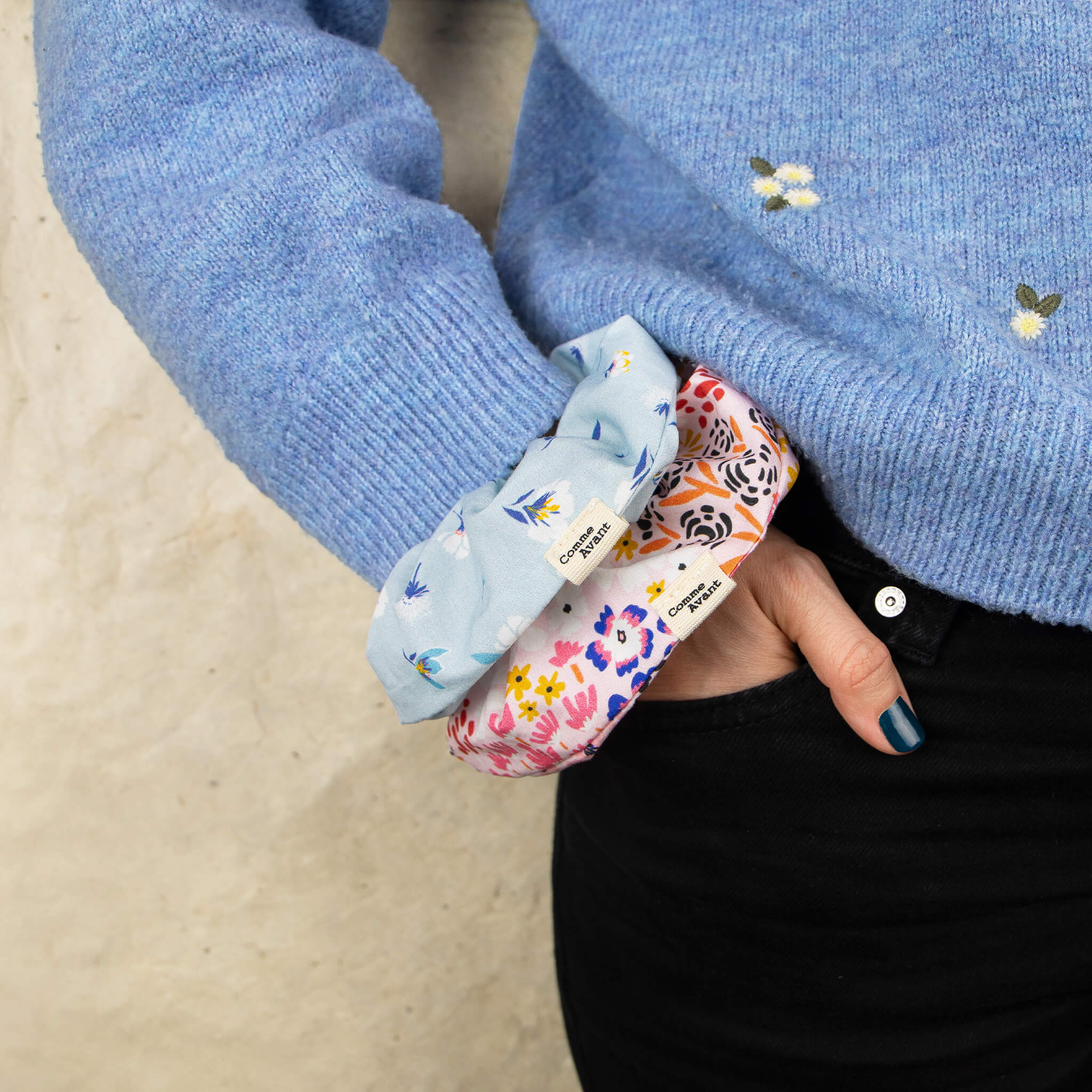 Chouchous en coton bio pour protéger les cheveux entre deux lavages