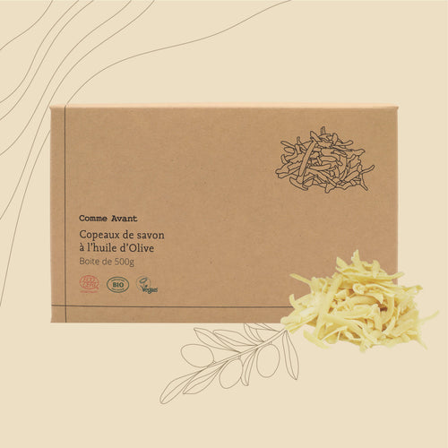 Copeaux savon olive comme avant
