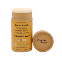 Crème solaire SPF30 lait de coco vanille comme avant
