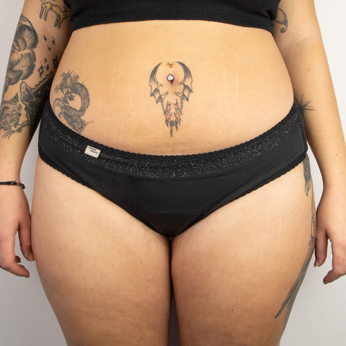 Culotte menstruelle détachable en coton bio - Version 1
