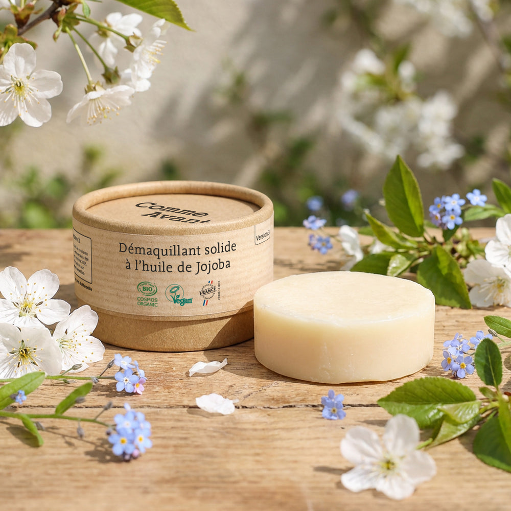 Démaquillant solide à l'huile de jojoba Comme Avant
