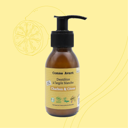 Dentifrice en pâte au charbon végétal et citron - Version 2