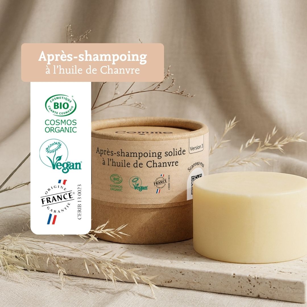 Certifications apres shampoing solide Comme Avant