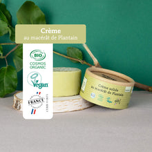 Label crème plantain comme avant