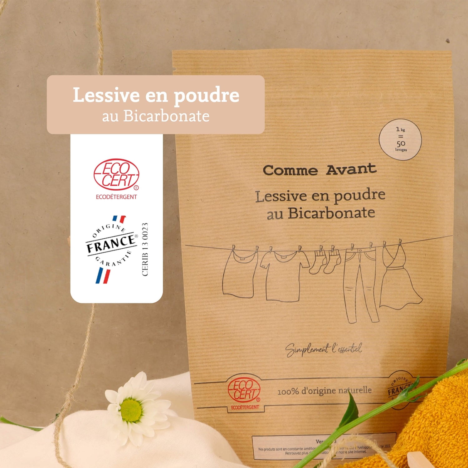 Label lessive comme avant