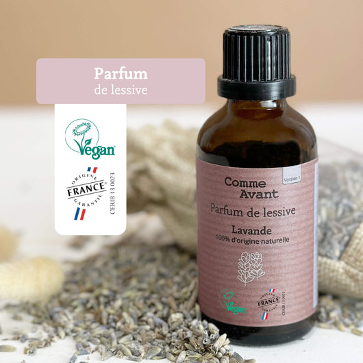 Label parfum de lessive comme avant