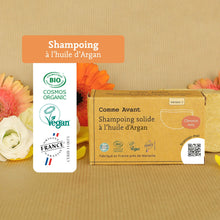 Label shampoing argan comme avant