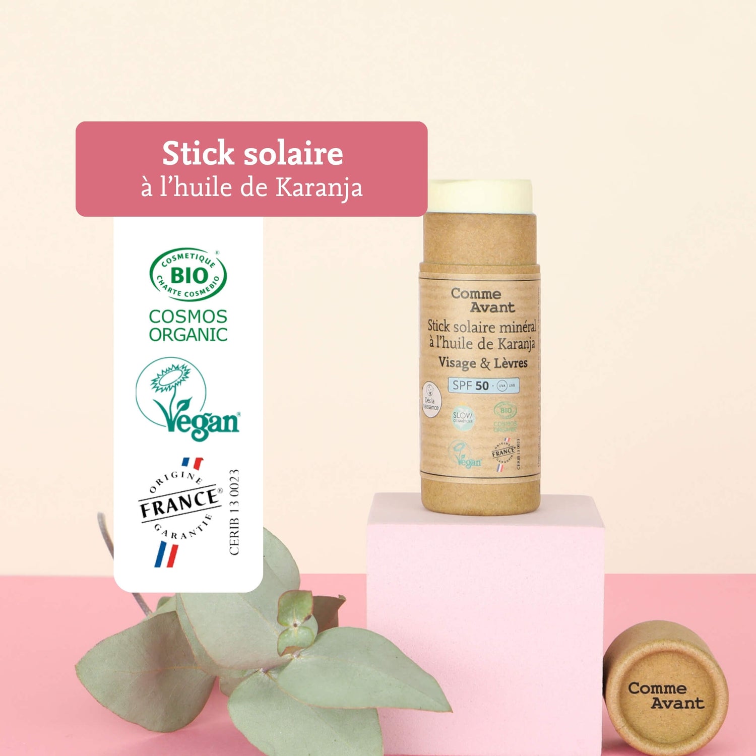 Label stick solaire comme avant