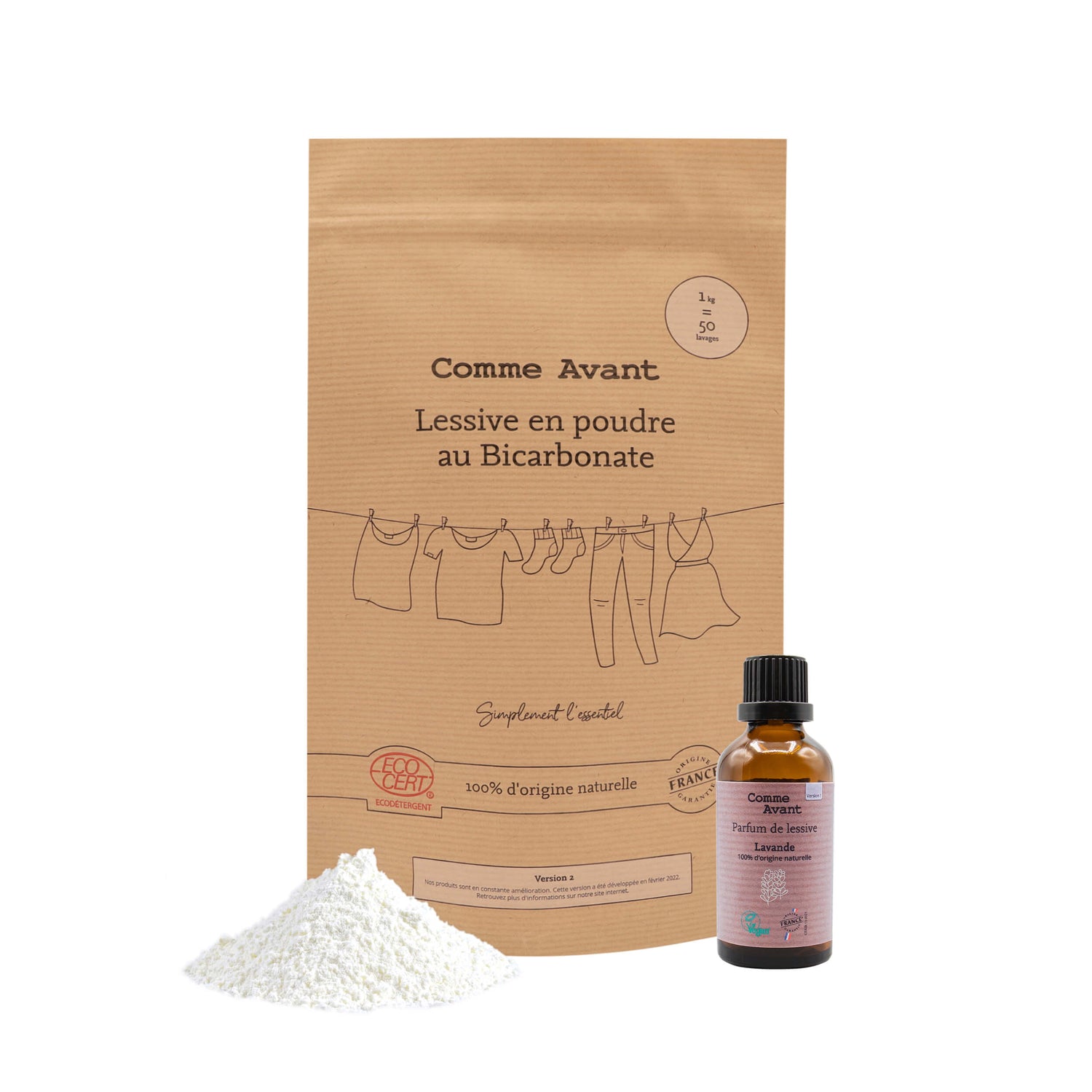 Lessive en poudre au bicarbonate comme avant