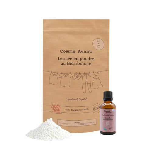 Lessive en poudre au bicarbonate comme avant