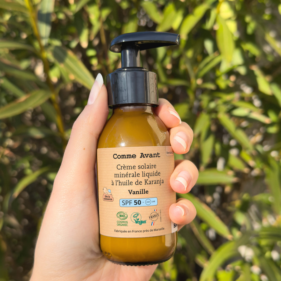 creme solaire liquide comme avant