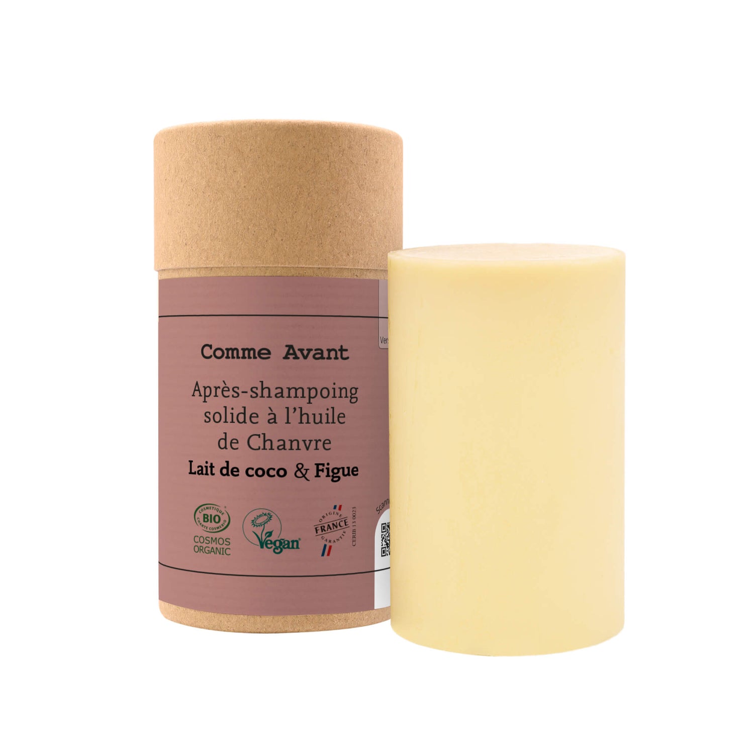 Après-shampoing solide à l'huile de chanvre - Version 3