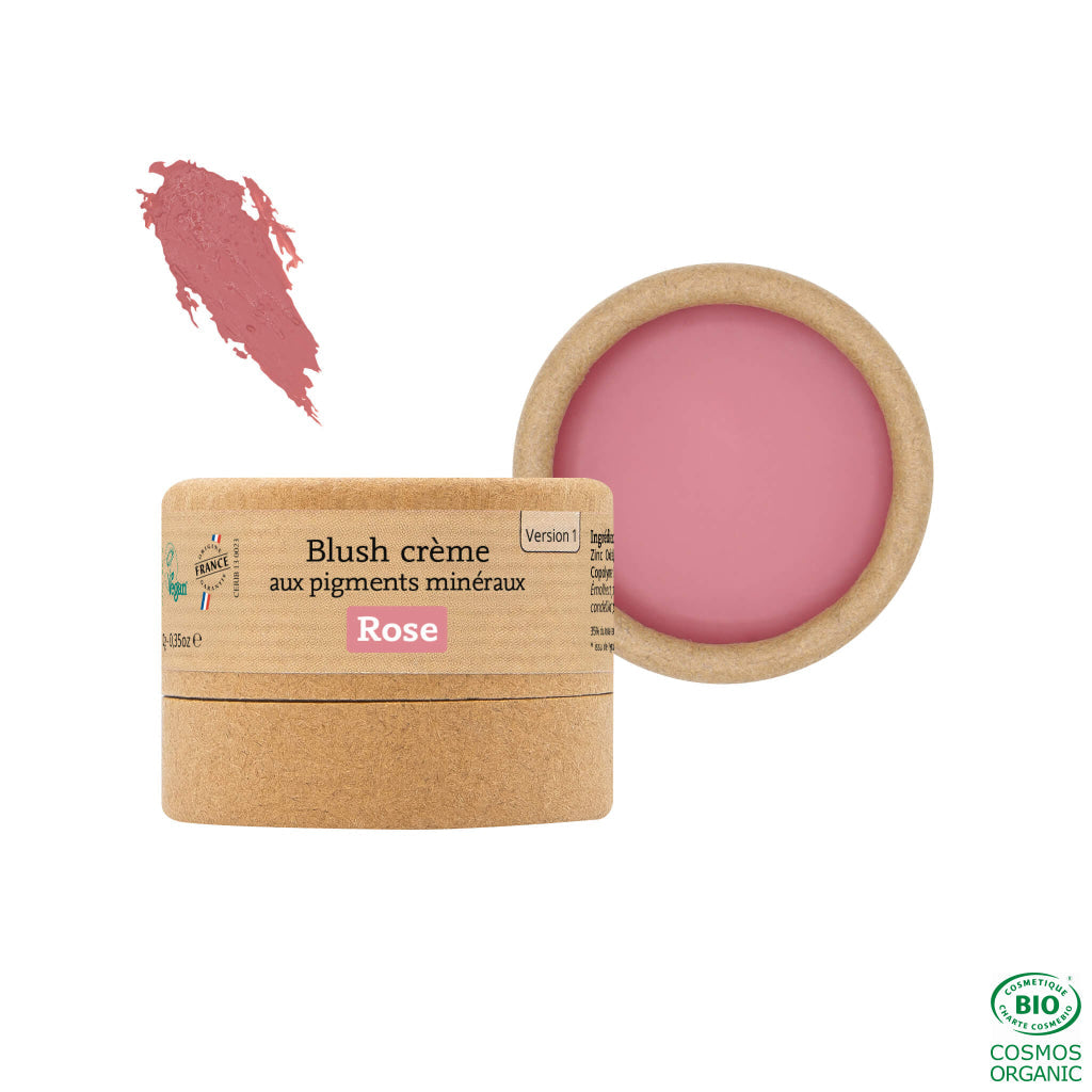 Présentoir de 16 blushs aux pigments minéraux + 4 testeurs offerts Blush crème