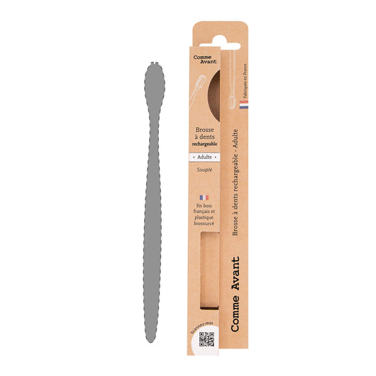 Brosse à dents en bois rechargeable