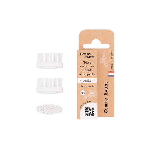 Brosse à dents en bois rechargeable