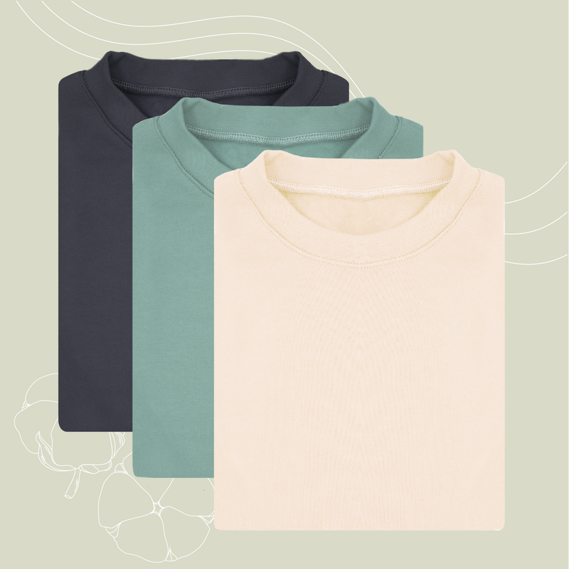 Sweat en coton biologique pour homme fabriqué à la main près de marseille comme avant
