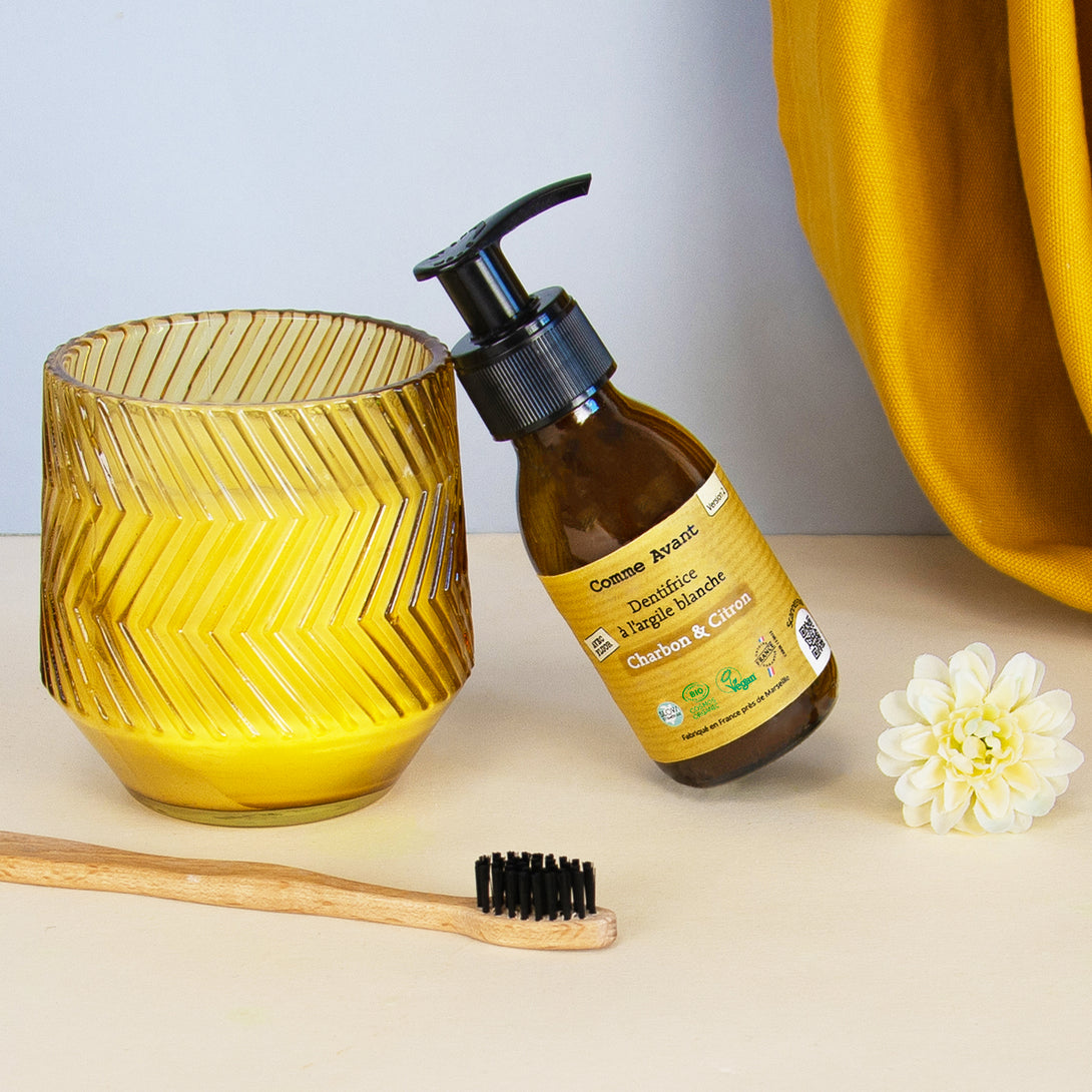 dentifrice pate argile blanche citron charbon comme avant 