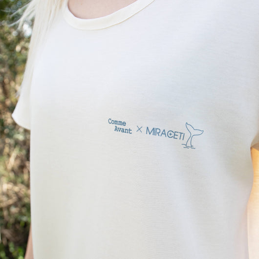 logos miraceti et comme avant collaboration protection des baleines