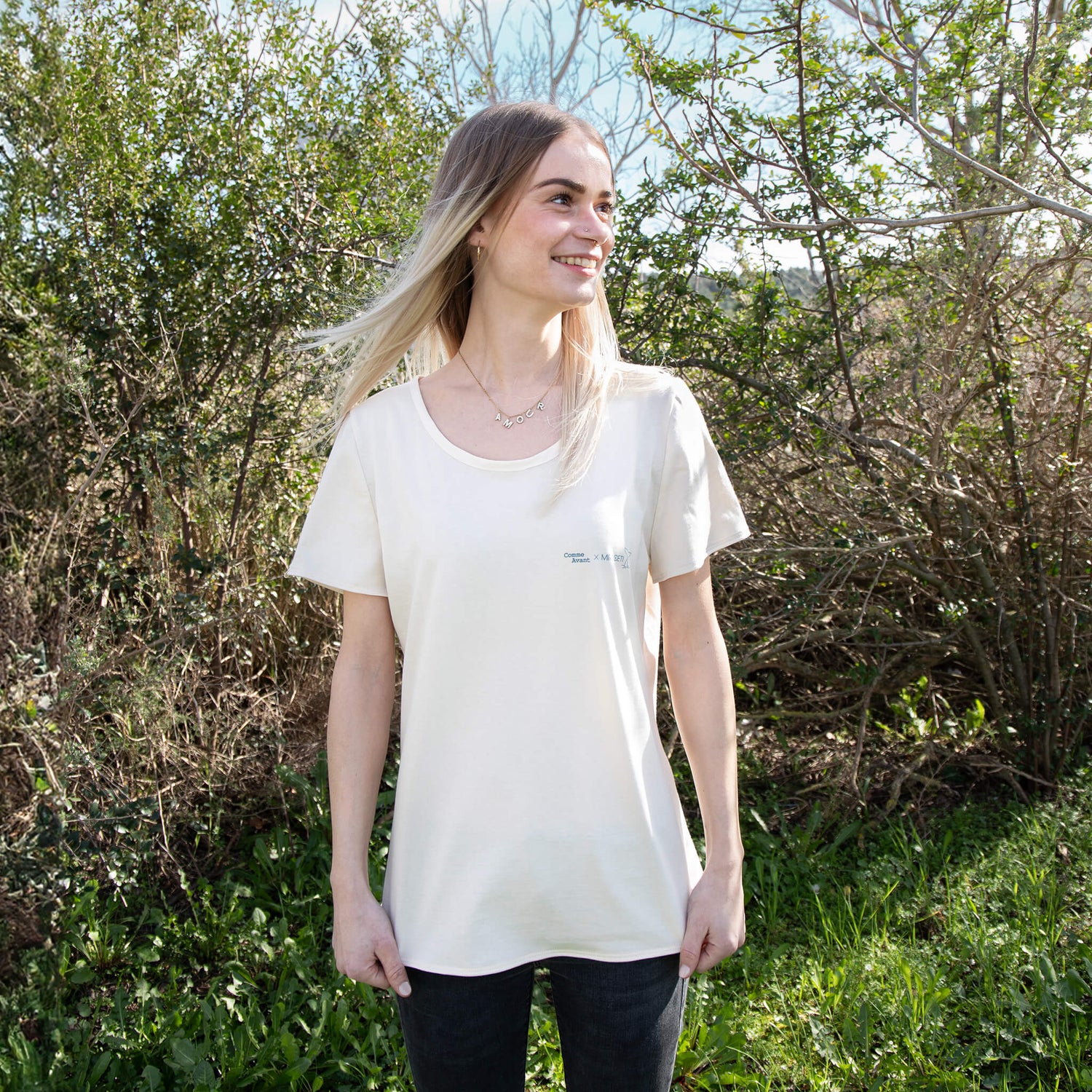 t-shirt femme comme avant miraceti protection des animaux marins