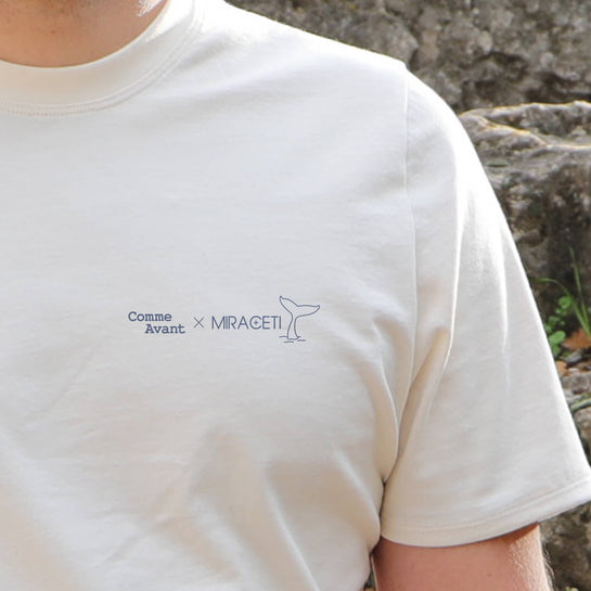 T-Shirt en coton bio Miraceti protection des cétacés et Comme Avant