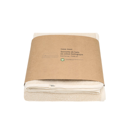 Serviette de bain en coton biologique comme avant