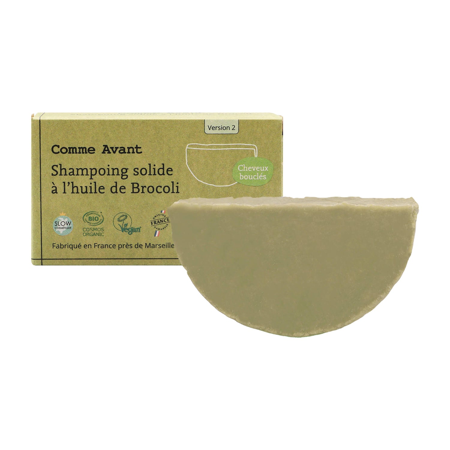 Shampoing à l'huile de brocoli comme avant