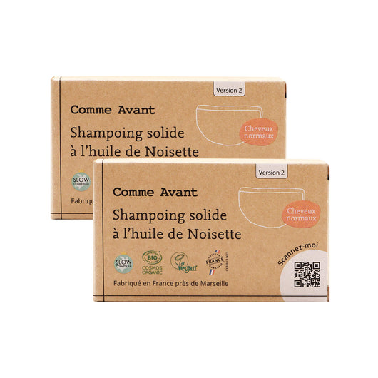 Shampoing solide cheveux normaux à l'huile de noisette - Version 2