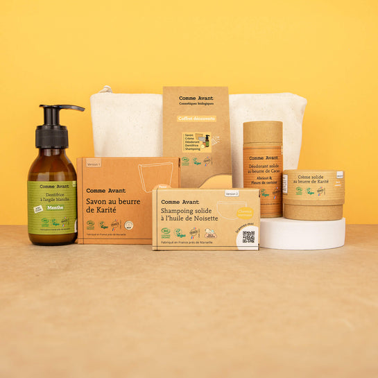 Coffret cadeau découverte cosmétique naturel Comme Avant