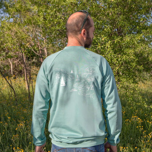 Sweat bleu coton bleu comme avant