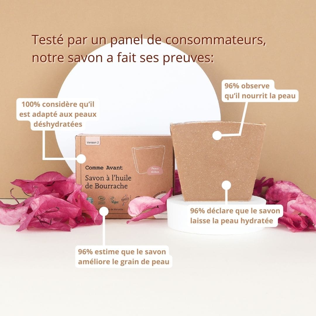 savon à l'huile de bourrache test de consommateurs Comme Avant