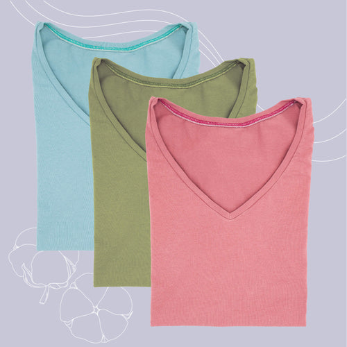 T-shirt Couleur en coton pour femme - Version 1