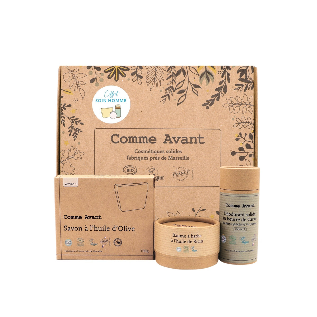 Coffret Cadeau Soin - Zéro Déchet & Naturel  Fabriqué à la main en France,  bio et responsable.