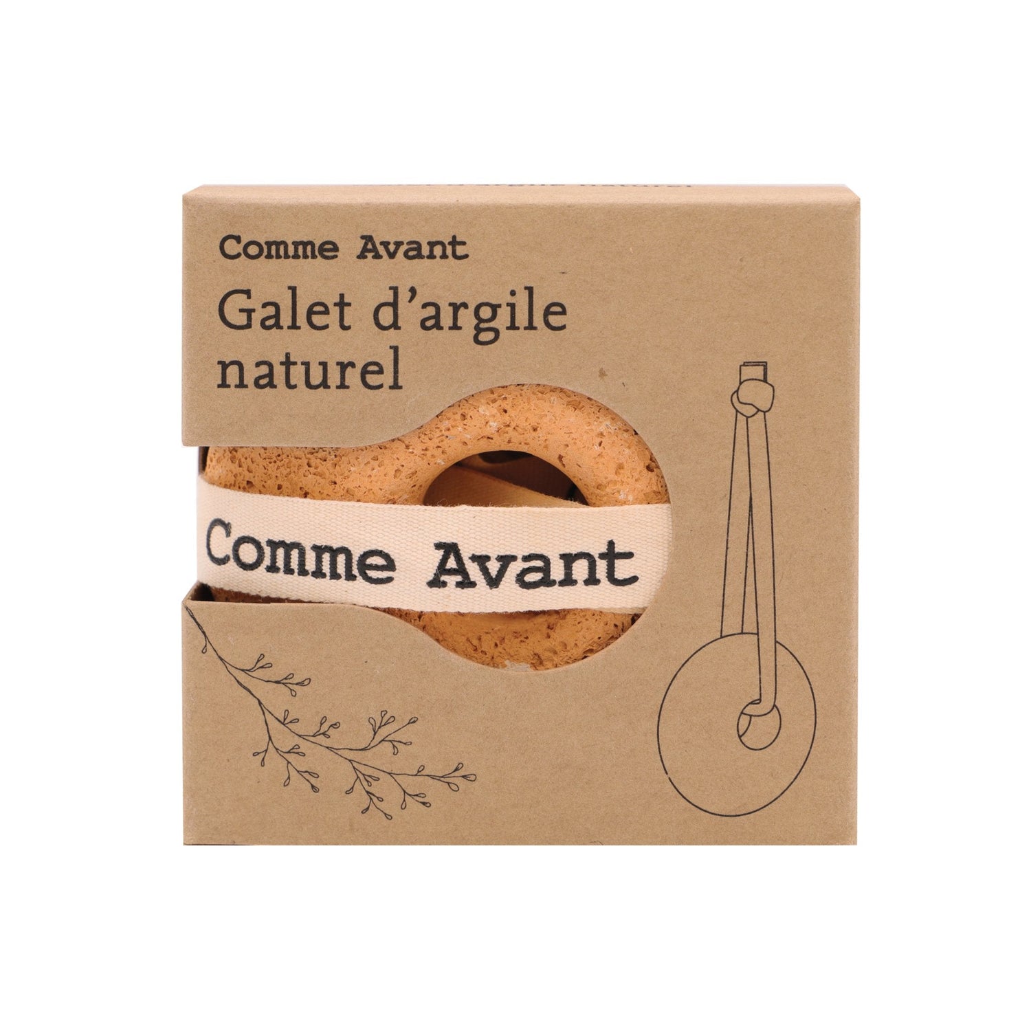Galet d'argile naturel