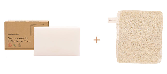 Pack Savon Vaisselle + Éponge Lavable