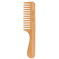 Peigne à cheveux en bois de hêtre naturel