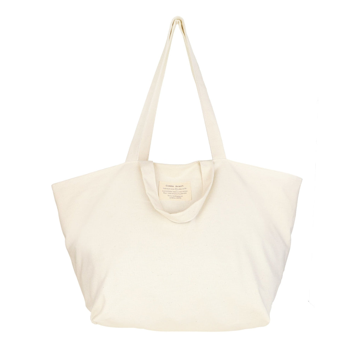 Sac cabas durable écologique bio et naturel ᐅ en coton natté