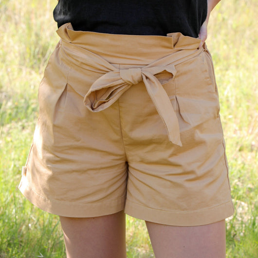 Short naturel en Coton pour femme