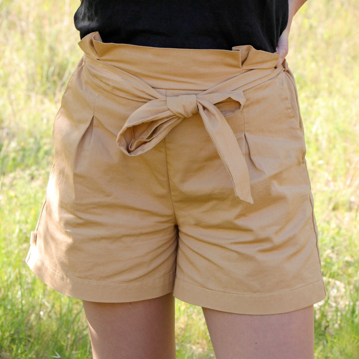 Short naturel en Coton pour femme